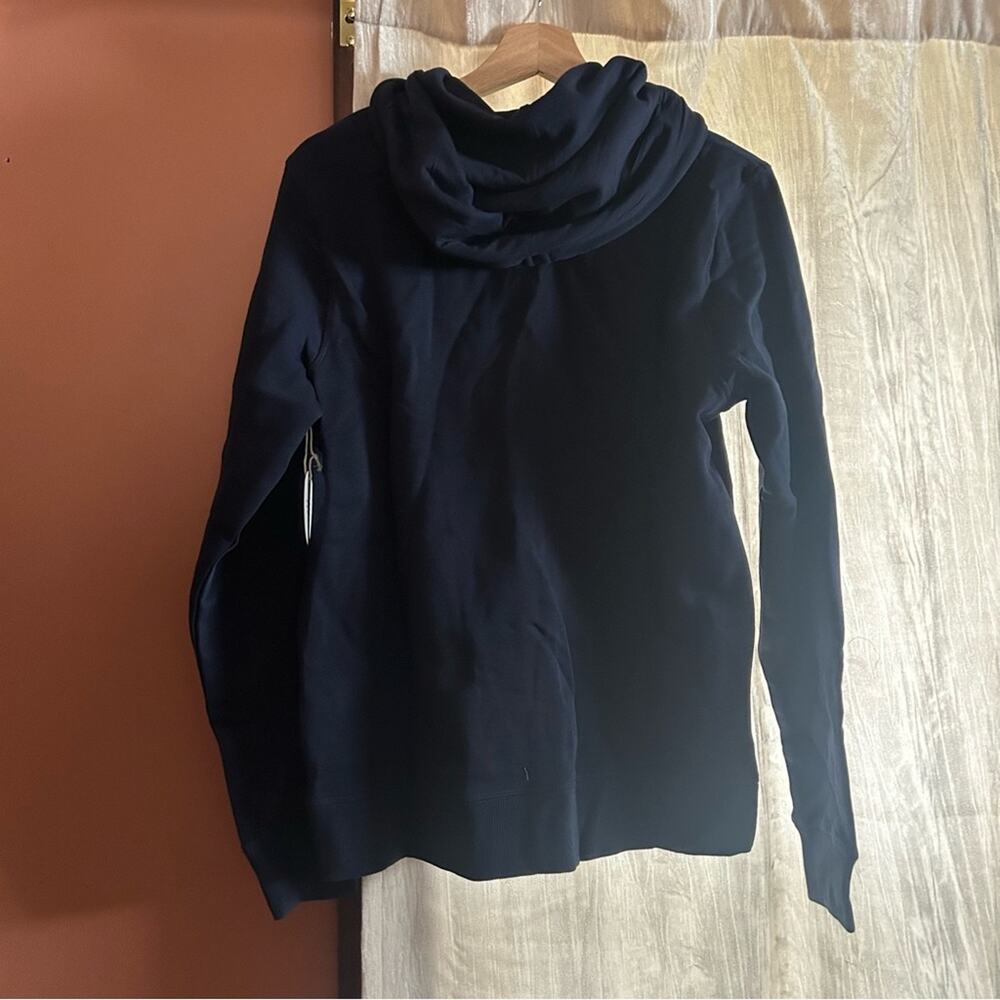 Pact Organic Cotton Lounge Pullover Hoodie Sweatshirt Unisex Navy Blue NWT Sz S - Picture 5 of 5